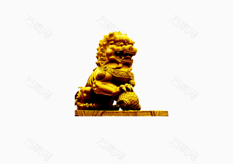 威严的石狮子