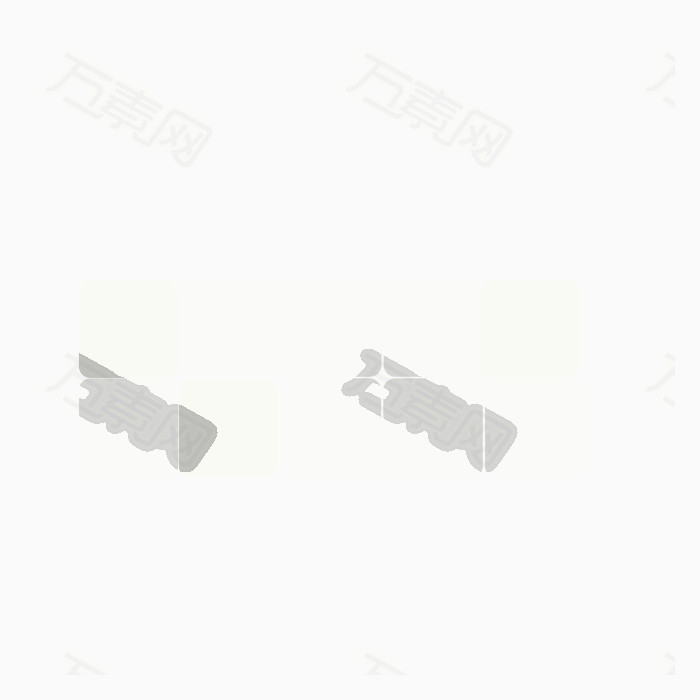 方形白色透明背景装饰图片