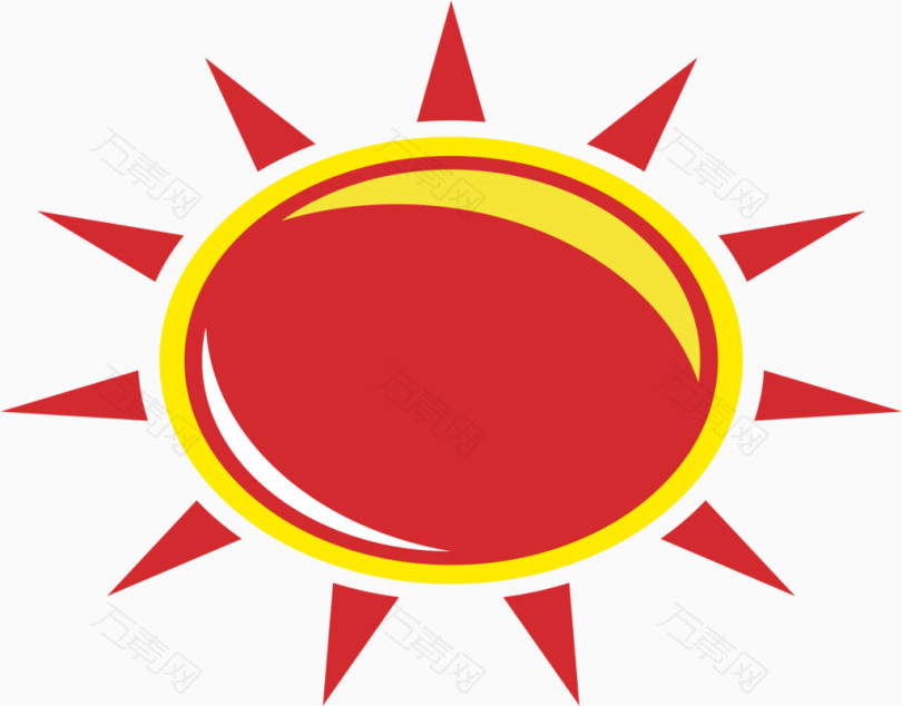 红太阳图案