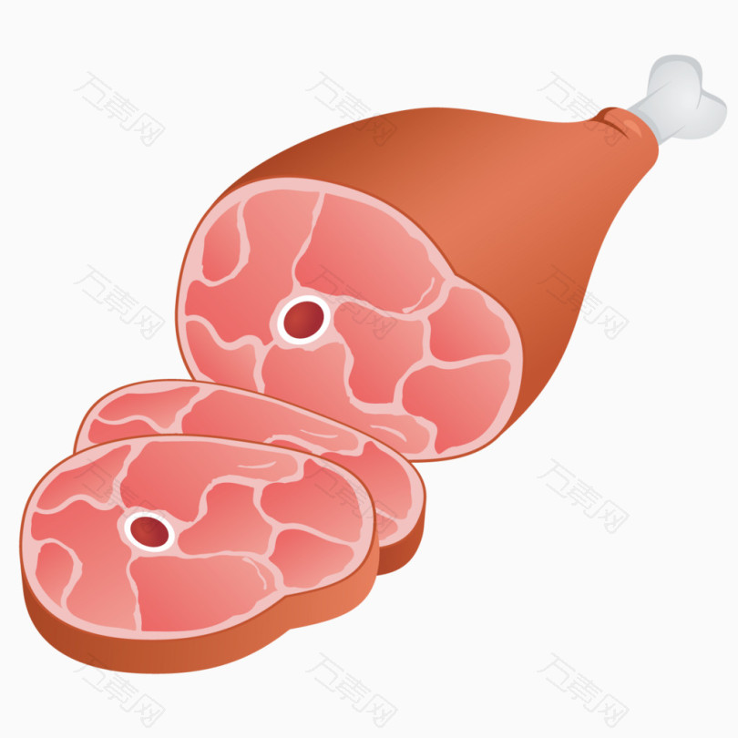 卡通鸡肉