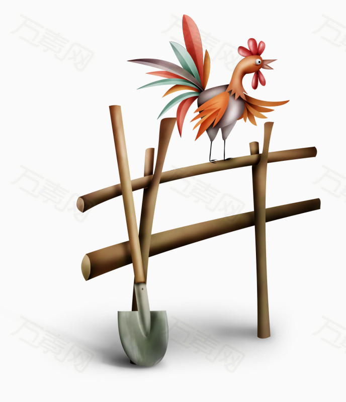 手绘铁公鸡