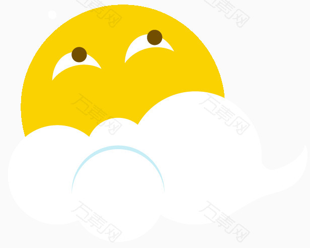夜空月亮表情