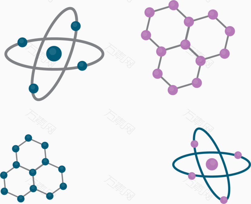 矢量手绘分子_卡通手绘_1657*1345px_编号3601514_png