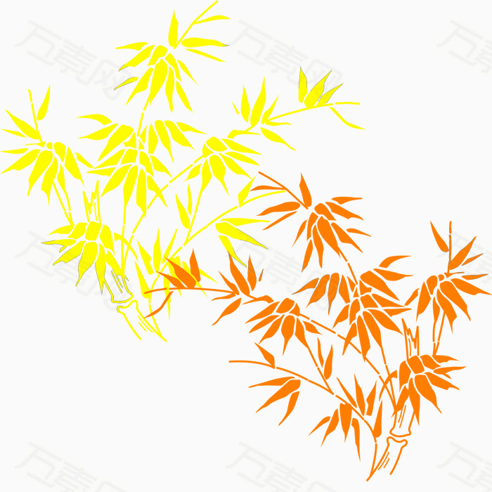 彩色竹子