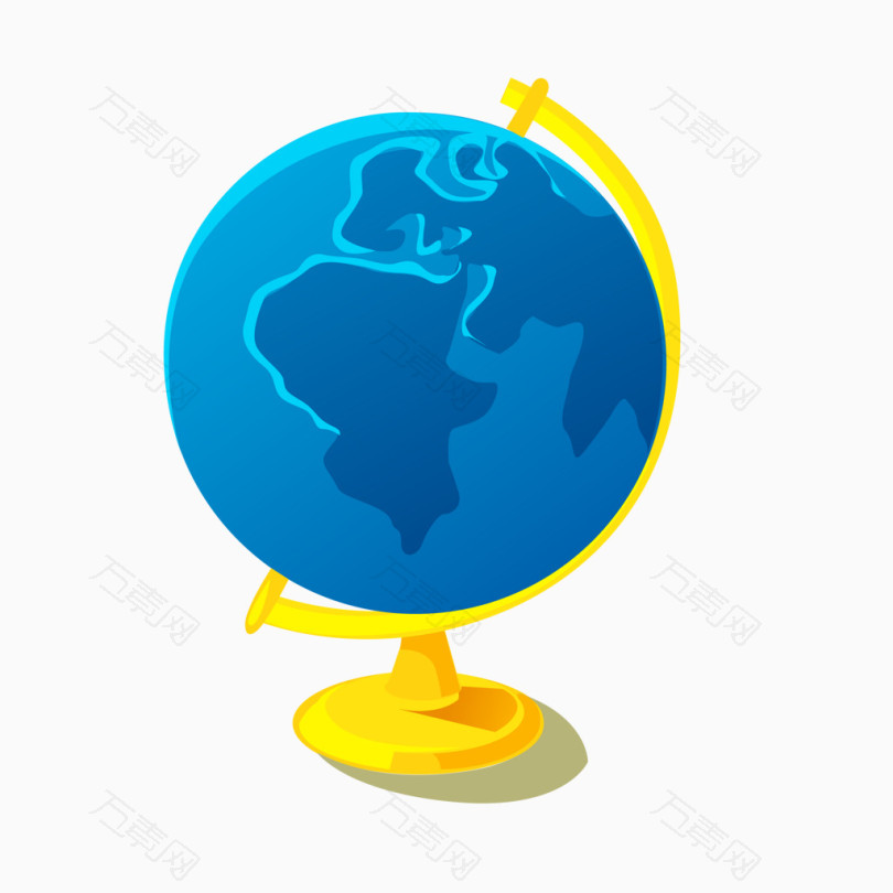 地球仪矢量图