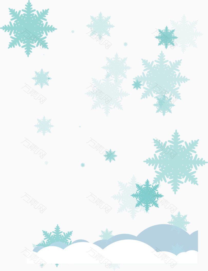 雪花冬季暴风雪素材
