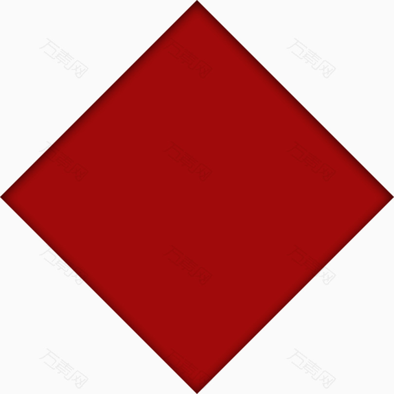 立体红色正方形