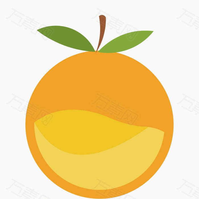 果汁 饮品店logo  饮品矢量 饮品 橙子 黄色