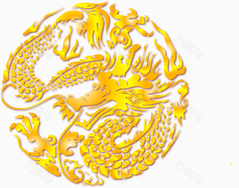 手绘金龙
