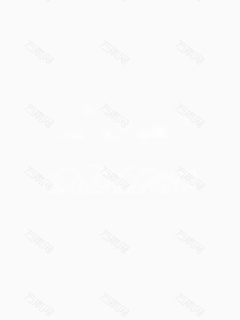白色半透明漂浮素材