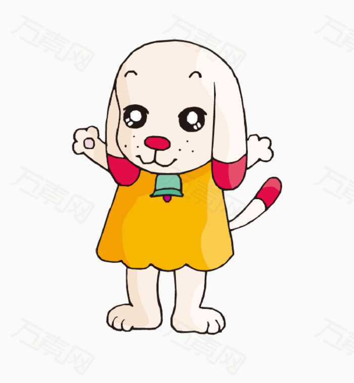 万素网提供穿衣服的可爱小狗卡通手绘素材。该素材体积0.06M,尺寸1024*1109像素,属于卡通手绘分类,格式是png,多行业可用,图片可自由编辑用于你的创意当中。由万素网用户上传,点击右侧下载按钮就可进行卡通手绘高速下载。浏览本张作品的你可能还对穿衣服的可爱小狗,穿衣服,可爱小狗,萌萌的相关素材感兴趣。