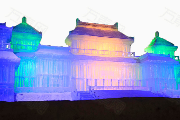 万素网 素材分类 冰雕宫殿  1331 万素网提供冰雕宫殿png设计素材