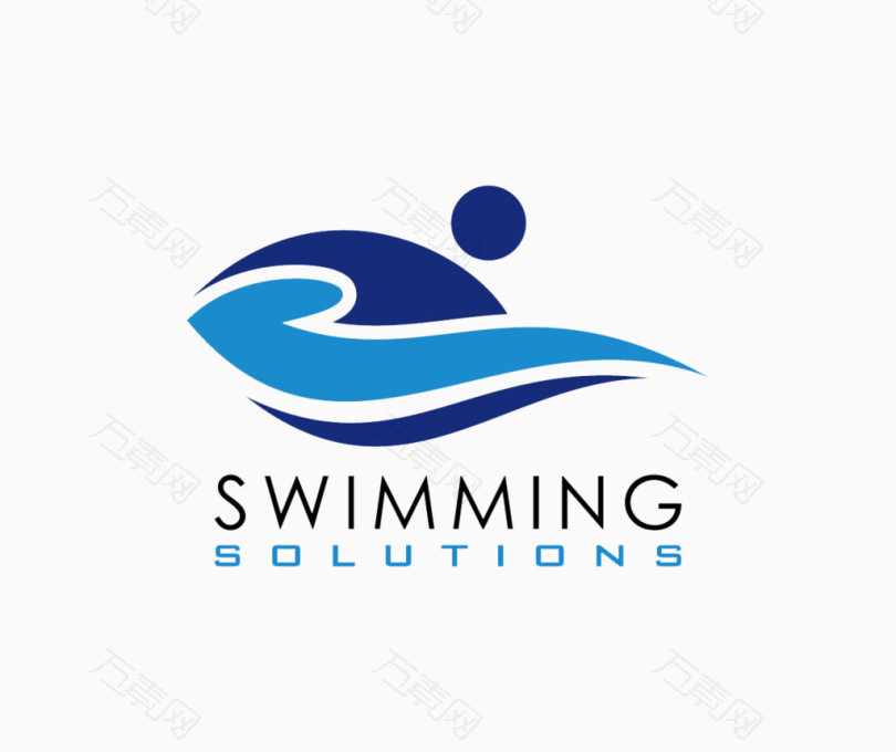 游泳精美logo设计