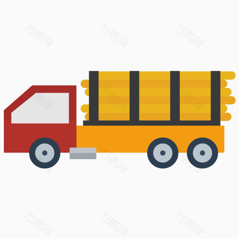 拉木材的货车