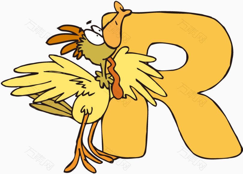 可爱的字母r
