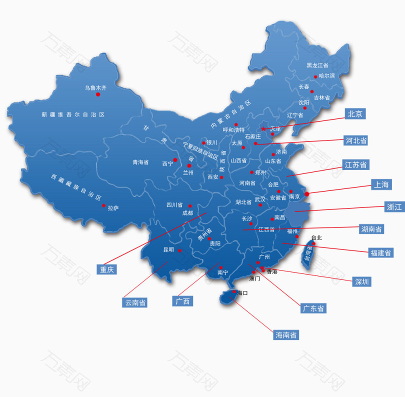 中国矢量地图