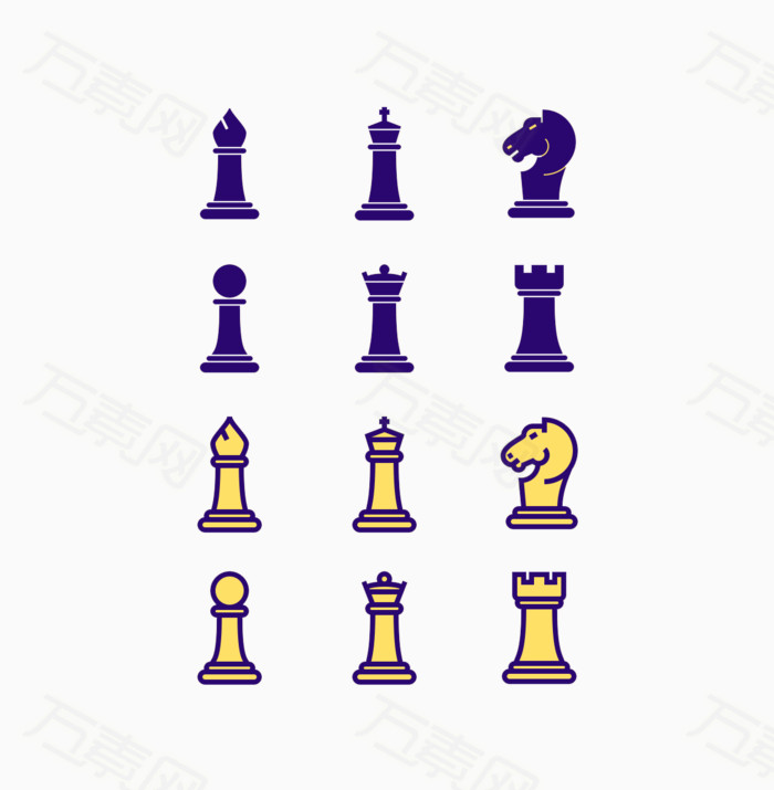 国际象棋图标                 万素网提供国际象棋图标png设计