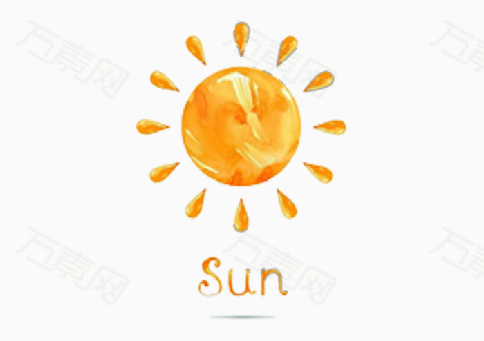 手绘太阳
