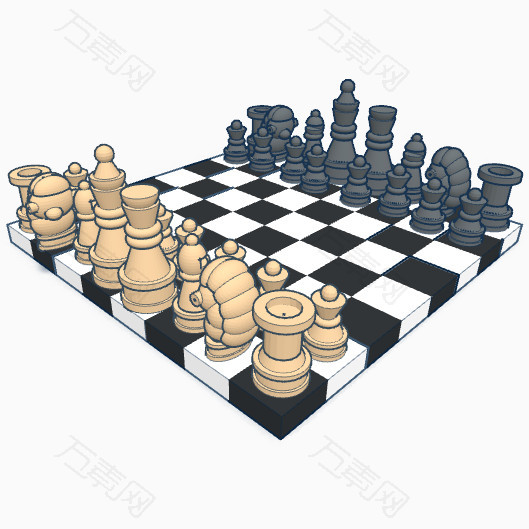 国际象棋_卡通手绘_529*529px_编号3319844_png格式