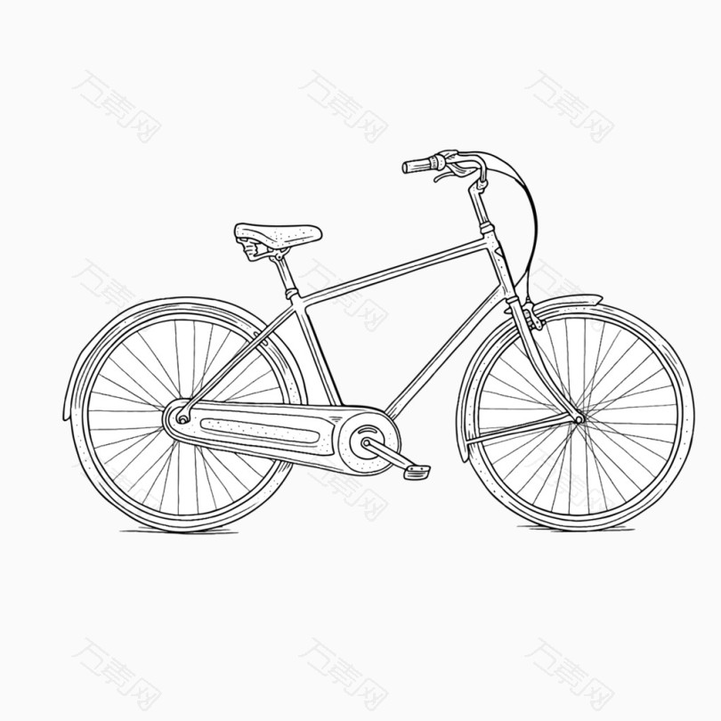 浏览本张作品的你可能还对线稿自行车,自行车,手绘自行车,手绘,卡通