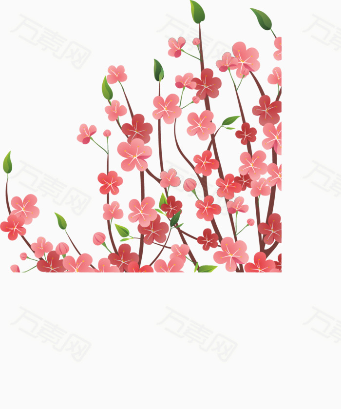 春季海报花朵盛开