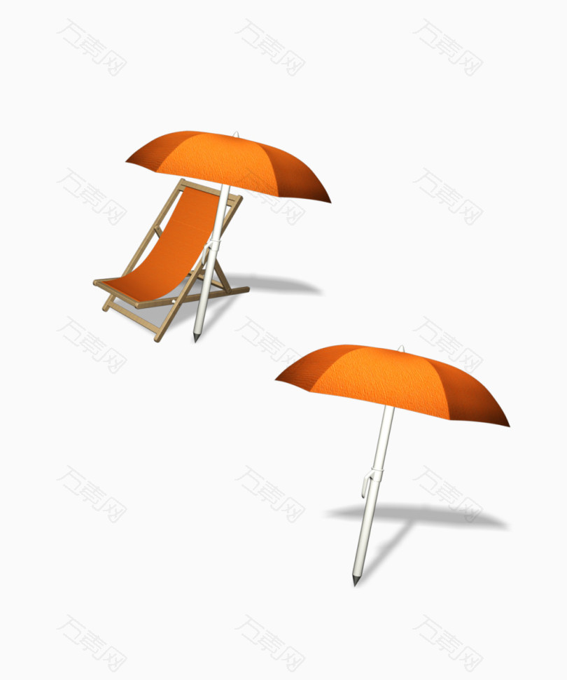 太阳伞和沙滩椅高精png图标
