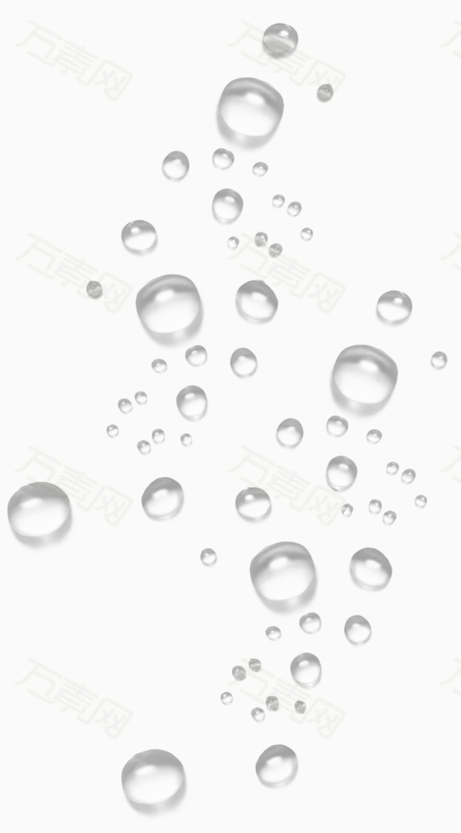 万素网 素材分类 透明白色水珠  万素网提供透明白色水珠png设计素材