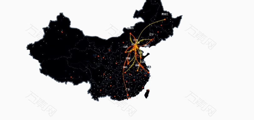 中国春运大数据人口迁徙地图