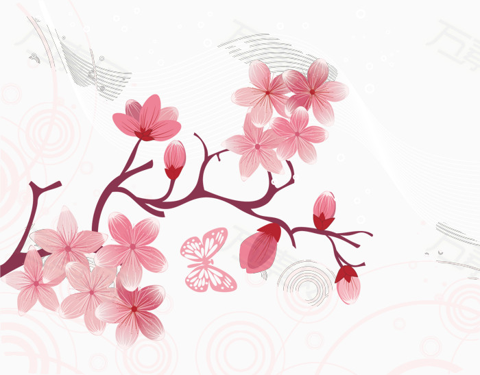 樱花节花纹