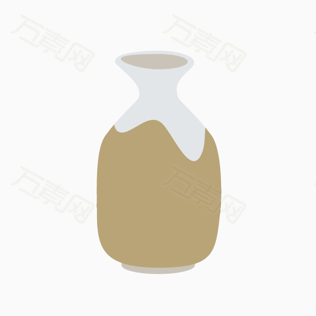 卡通手绘陶瓷酒壶