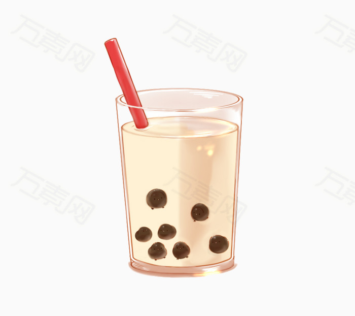 珍珠奶茶图片免费下载_卡通手绘_万素网