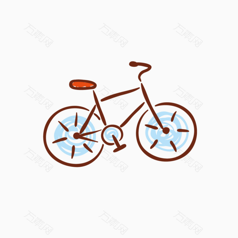儿童画自行车