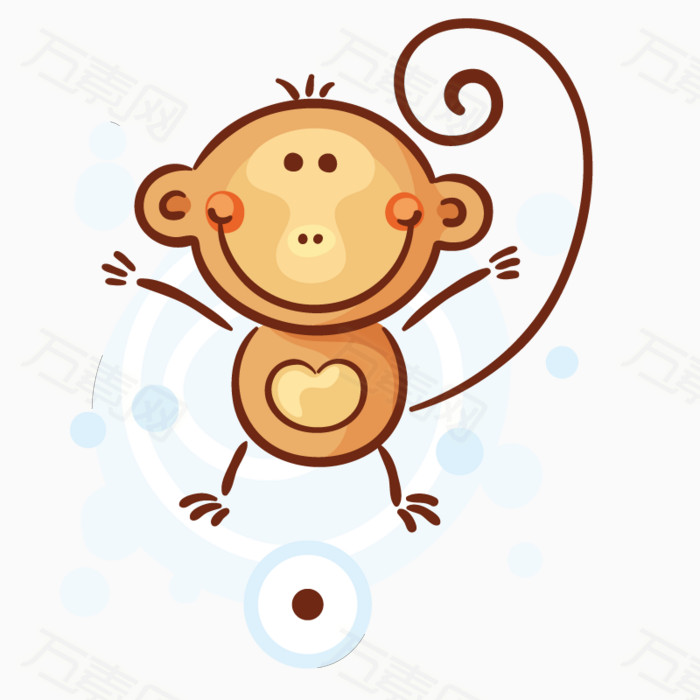 动物小猴子                 万素网提供动物小猴子png设计素材,背景