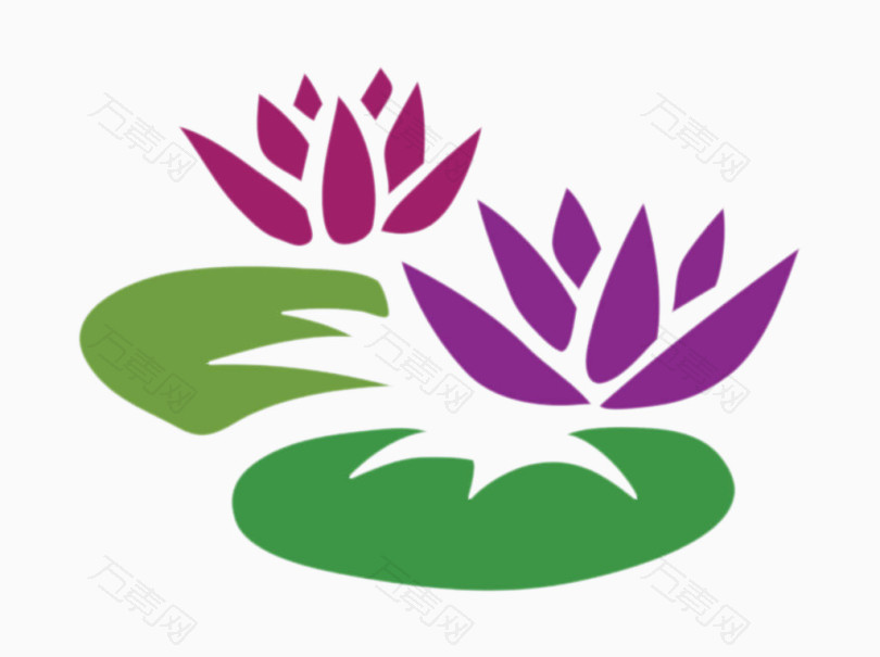 彩色荷花  图片素材详细参数: 编号2985924 分类装饰元素 颜色模式rgb