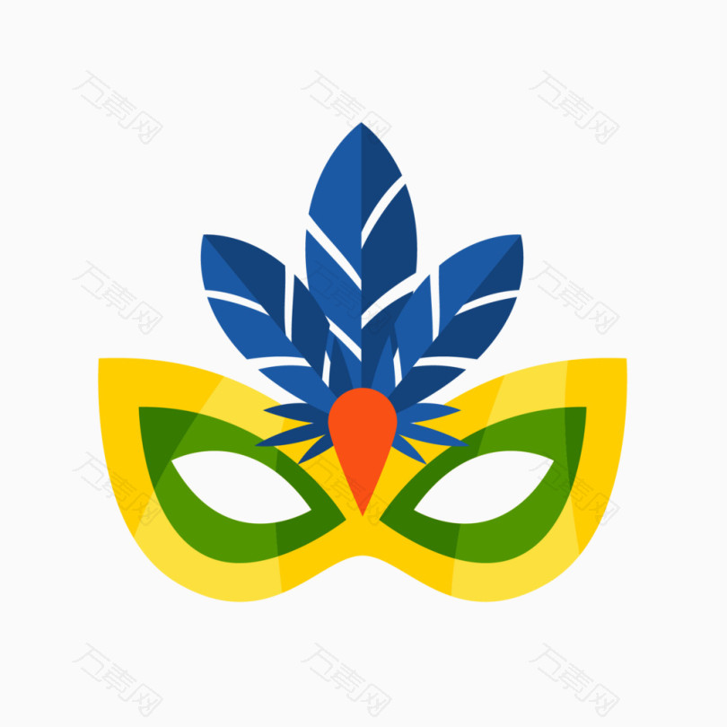 卡通手绘舞会面具