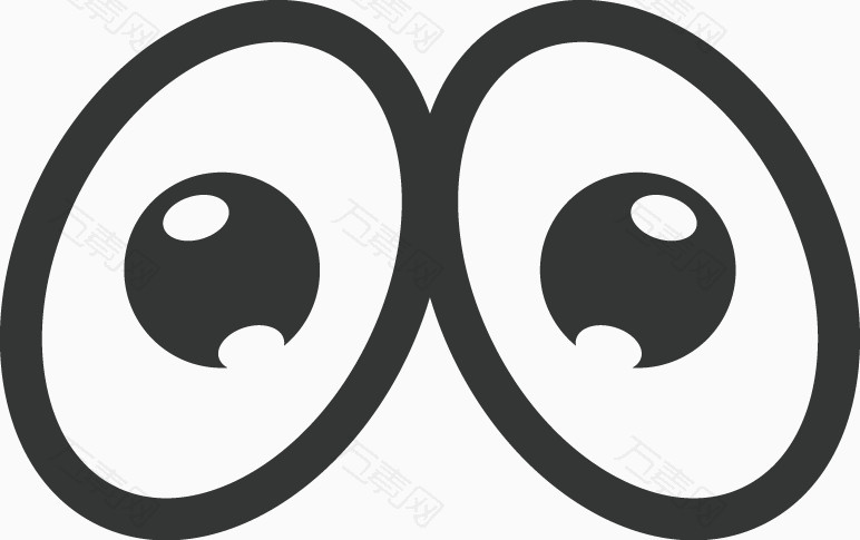 手绘卡通眼睛