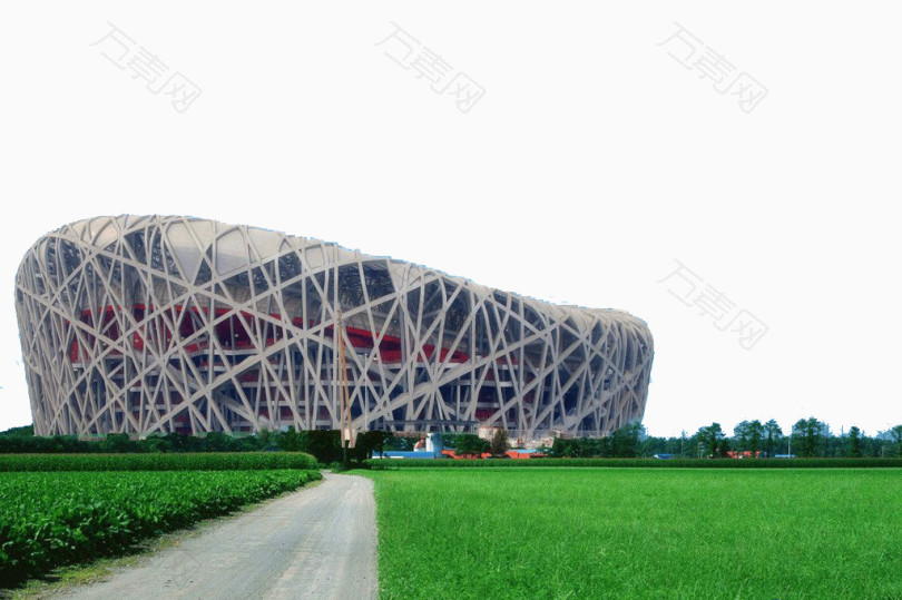 北京鸟巢风景图