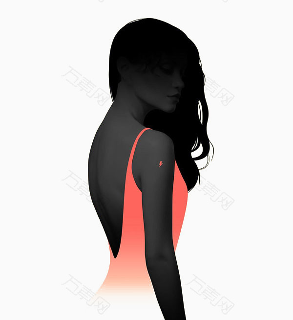 免抠元素 美女背影万素网提供美女背影装饰元素素材.该素材体积0.