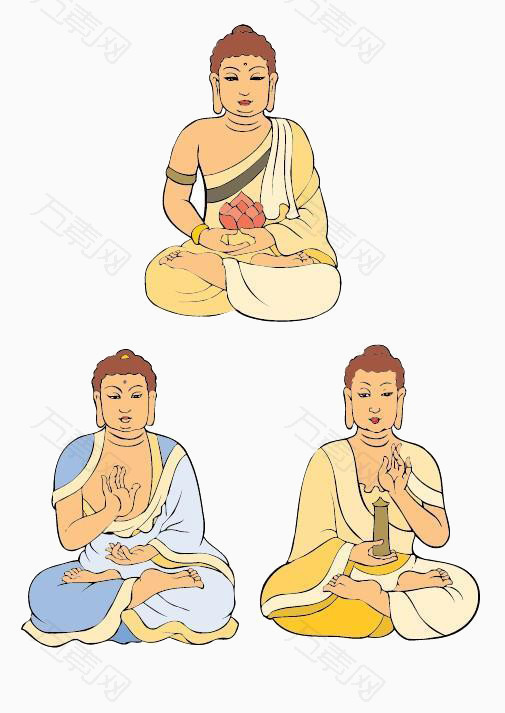 佛教打坐的佛像