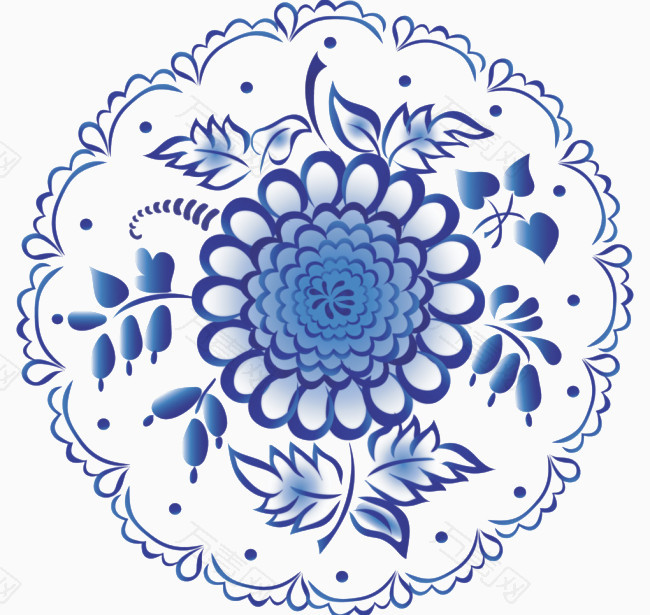 青花瓷花纹