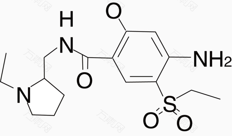 阿米舒必利分子结构