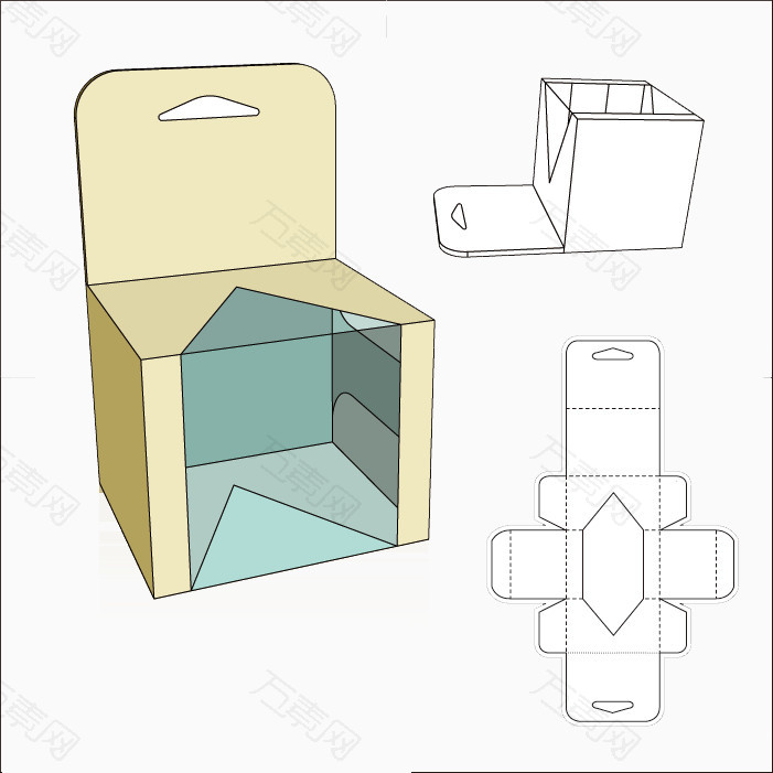 正方体立体盒子