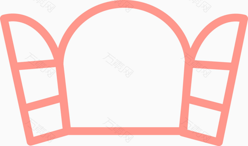 粉色卡通窗户
