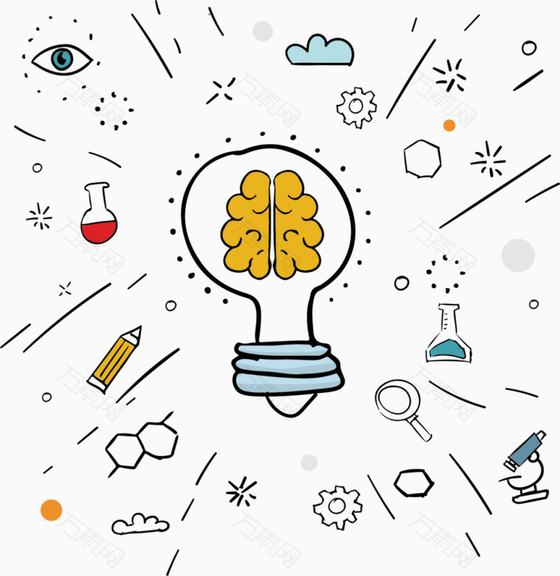 矢量创意化学素材