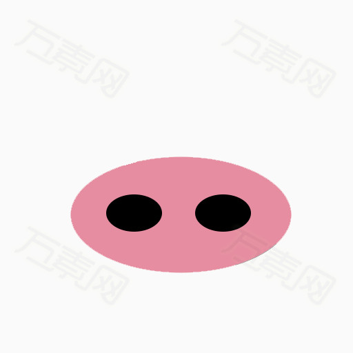 粉色猪鼻子手绘素材图片免费下载_卡通手绘_万素网