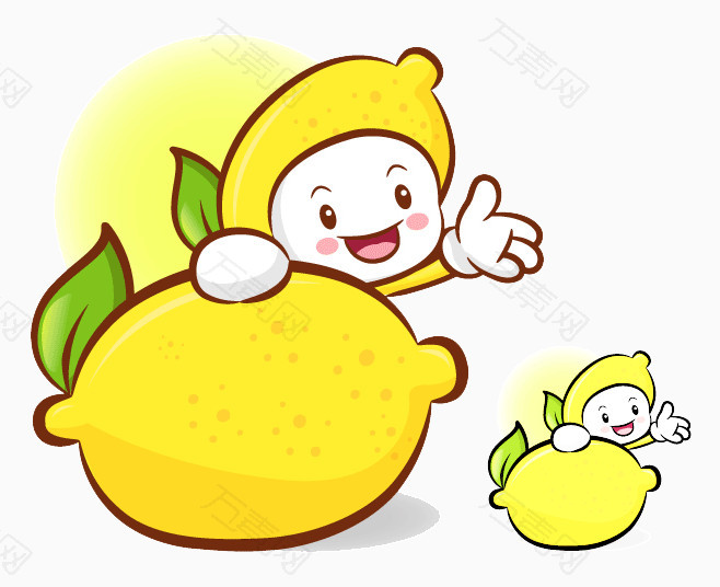 卡通柠檬图