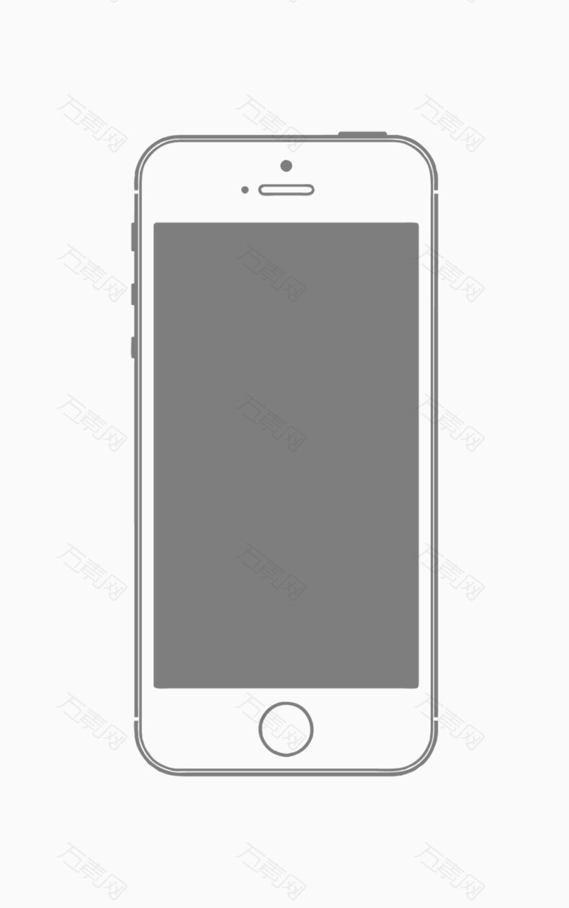 矢量iphone手机线框素材