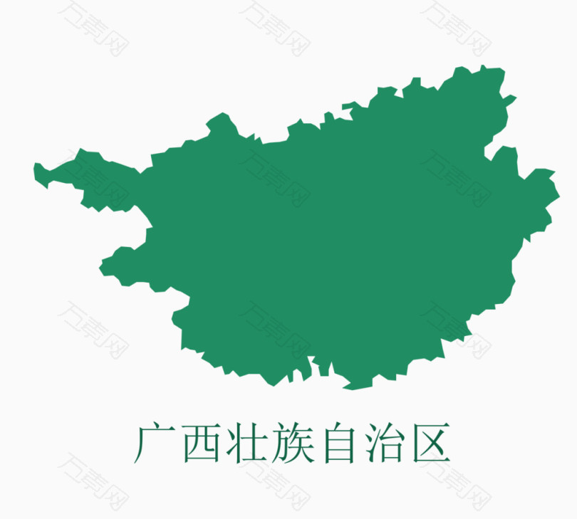 广西省地图板块