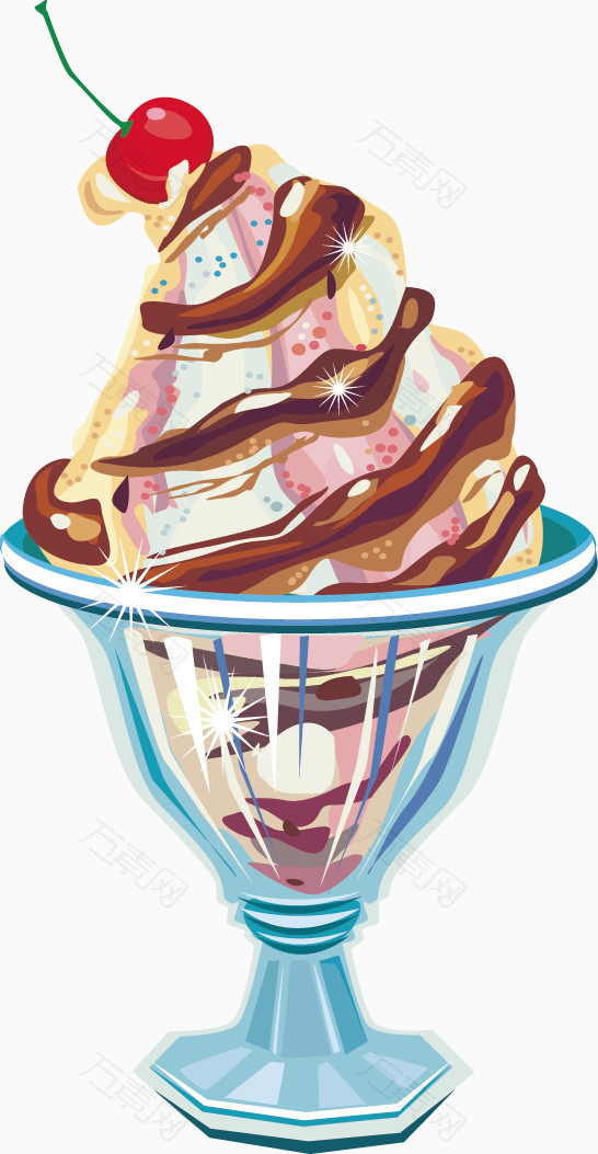 卡通杯子冰淇淋