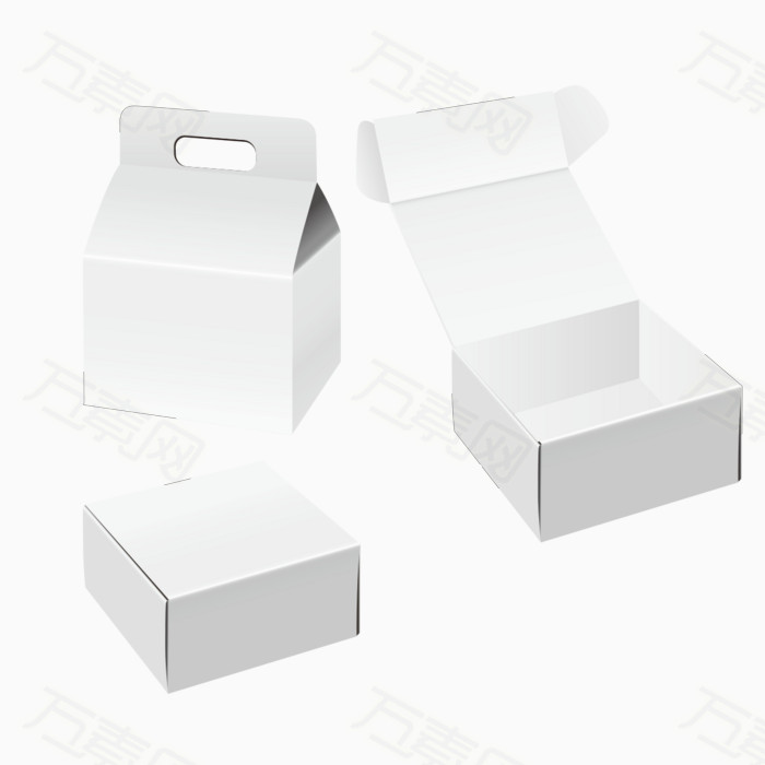 白色包装盒子图像